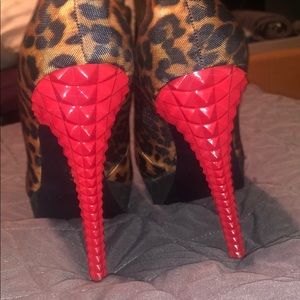 Rachel Roy studded platform pumps